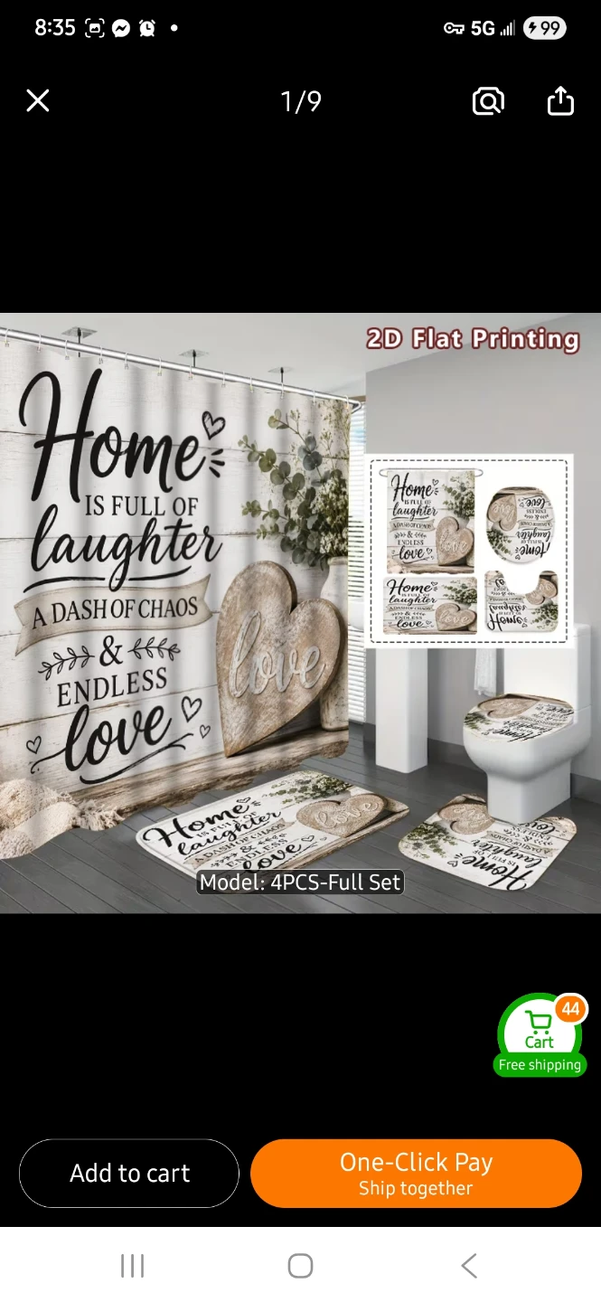 NEW Home Decor 4-Piece Bathroom Set