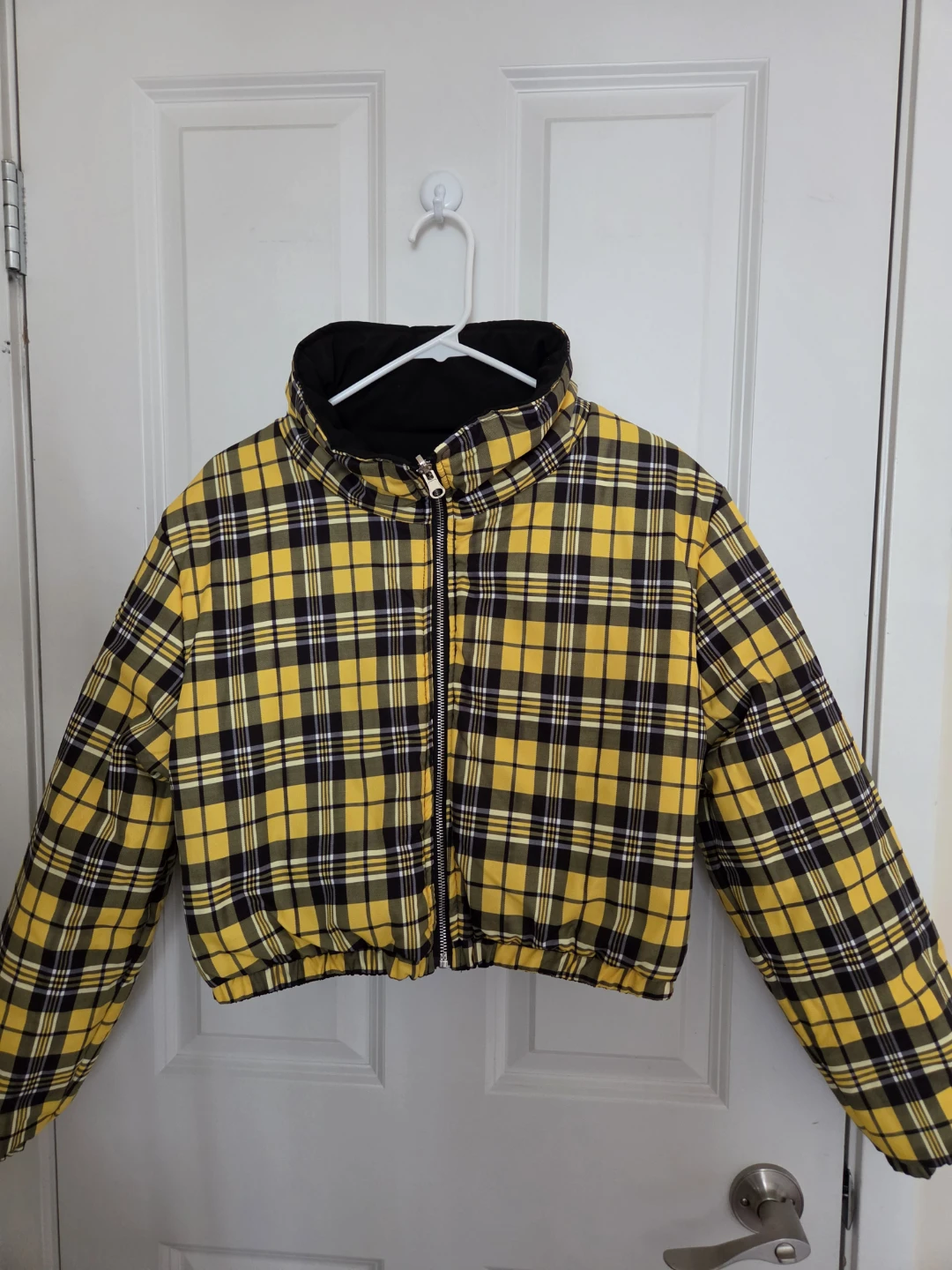 Reversible Plaid Puffer Jacket - photo 4