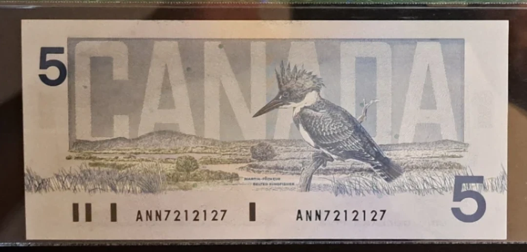 1986 Bank of Canada $5, 3-Digit Radar Note, Legacy Graded 64PPQ - photo 2