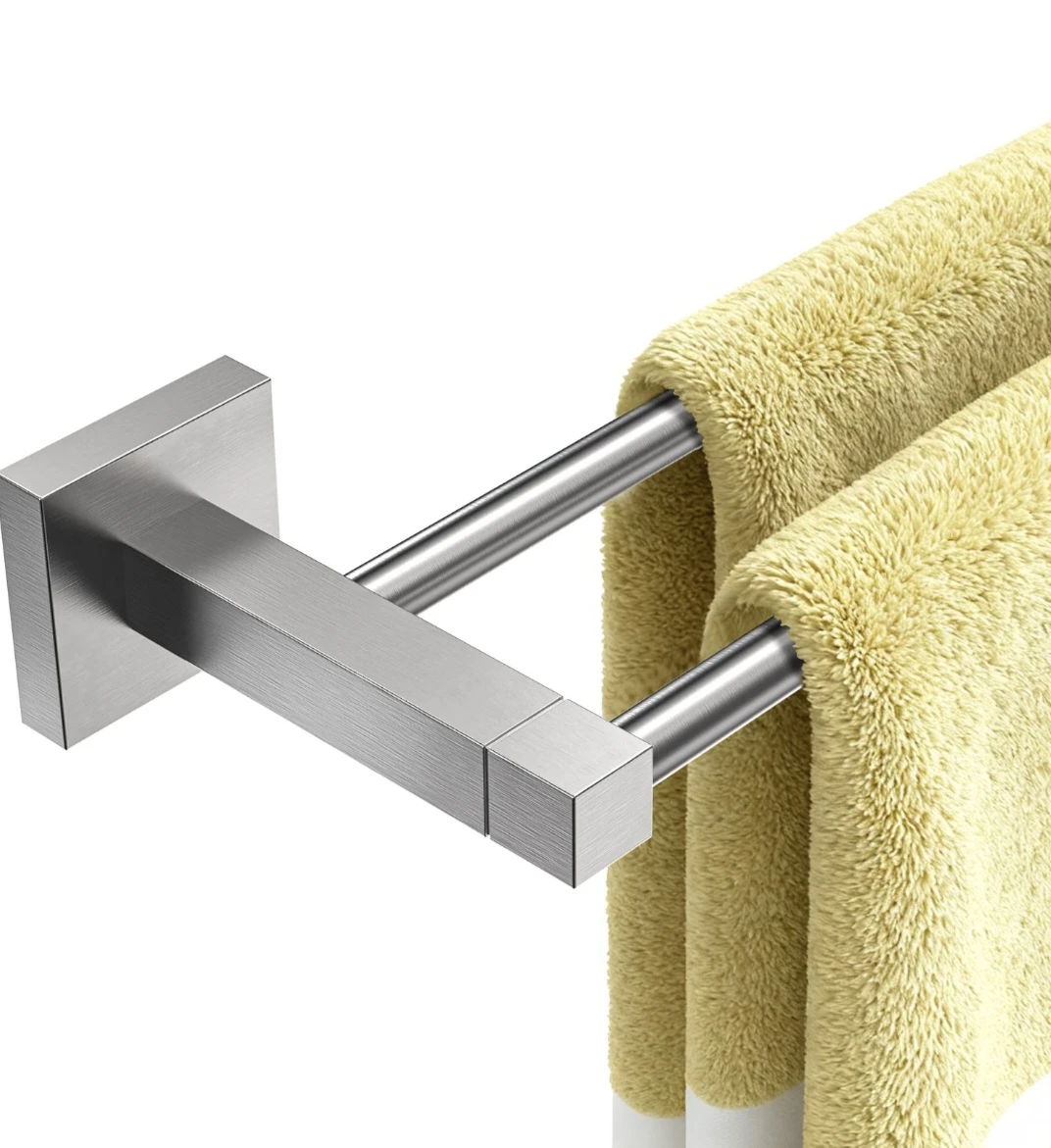 Double Towel Bar/Racks 24" Brushed Nickel - photo 2