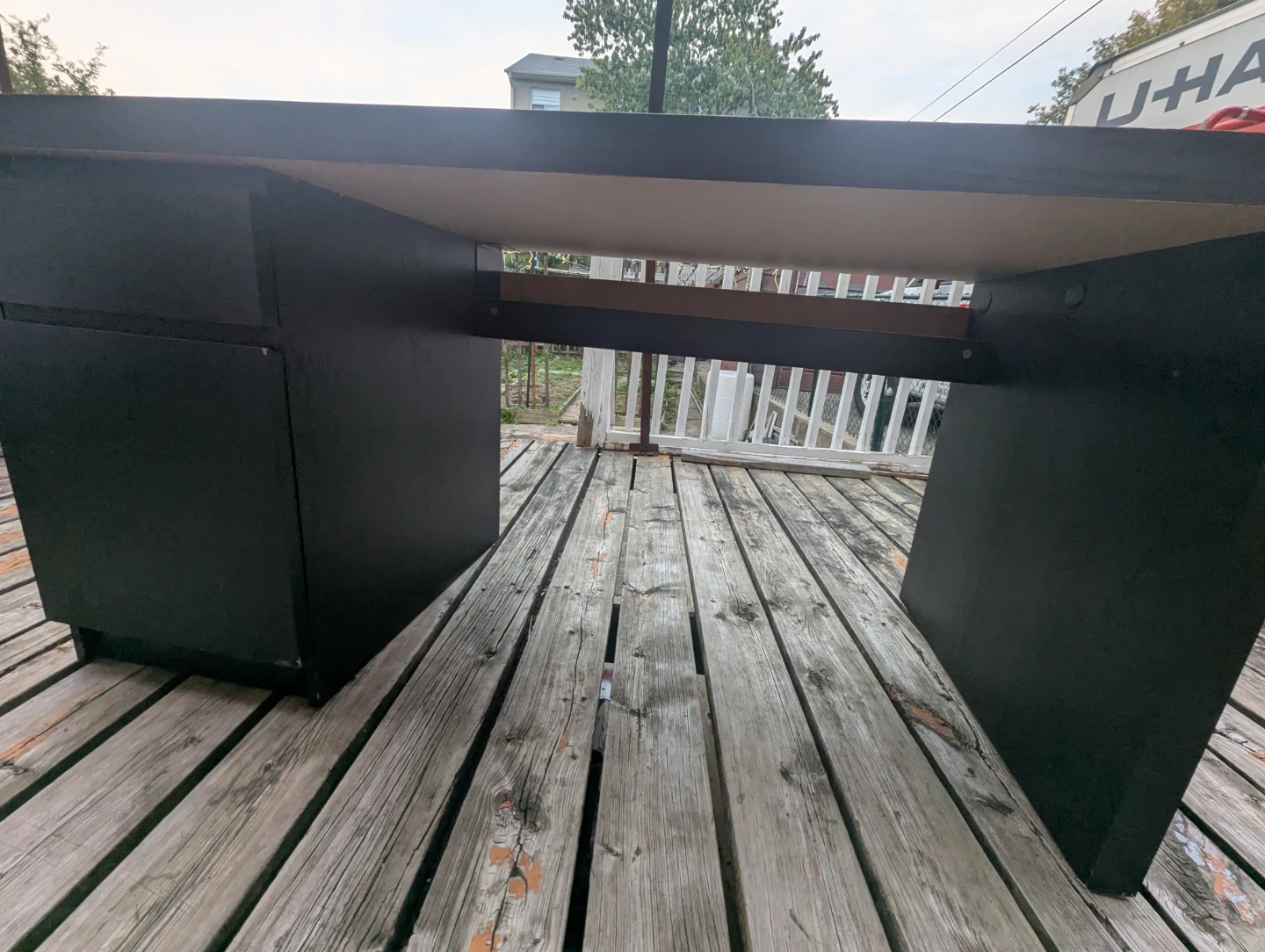 Black desk with drawers - photo 3