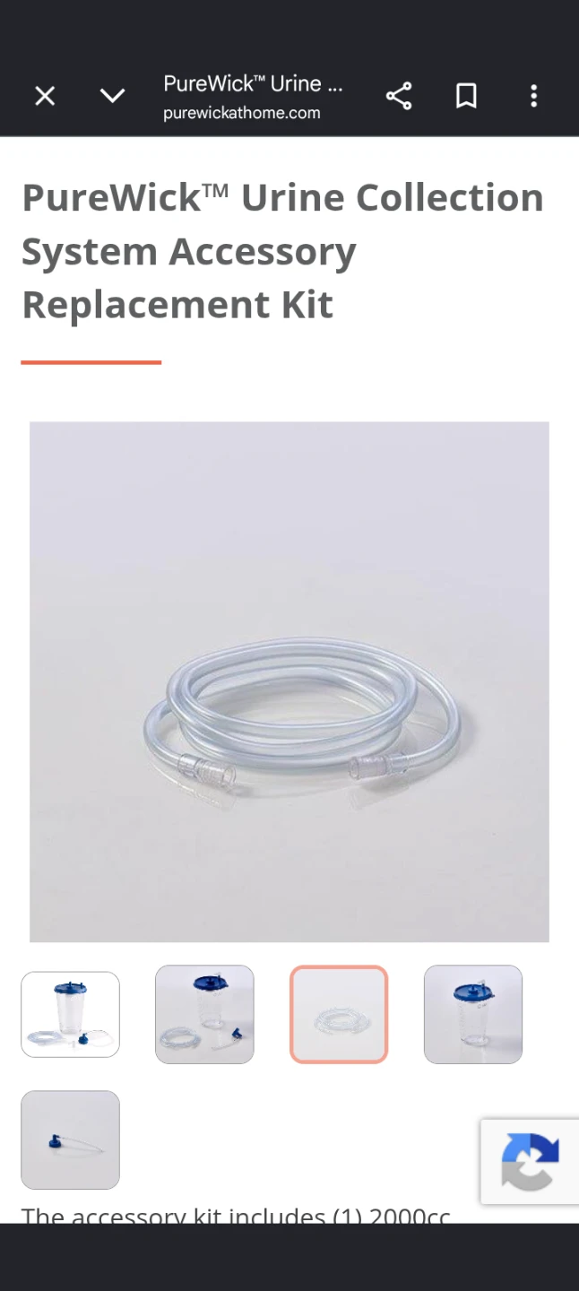 PureWick Urine Collection System Accessory Replacement Kit