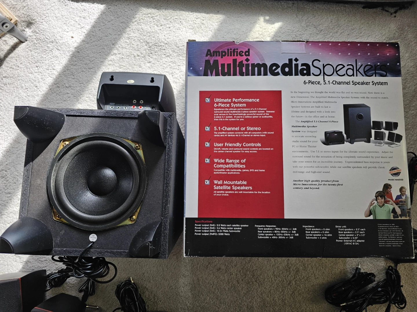 Micro Innovations 5.1 Multimedia Speakers - black - photo 2