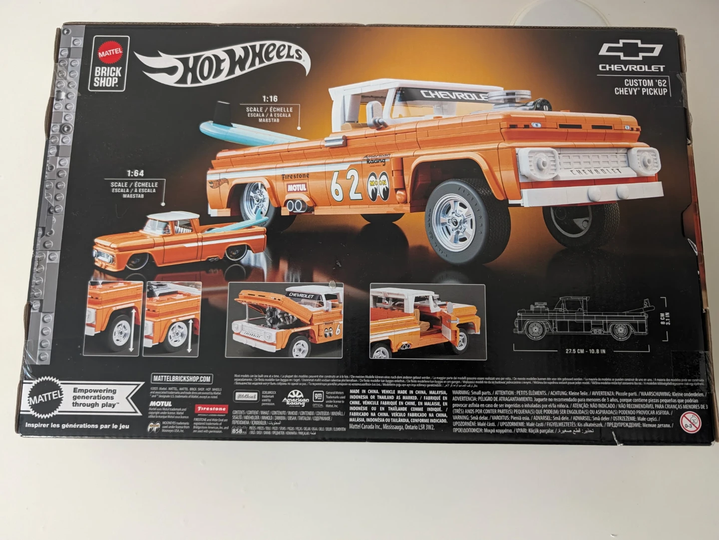 Mattel Hot Wheels Brick Shop Custom '62 Chevy Pickup - photo 2