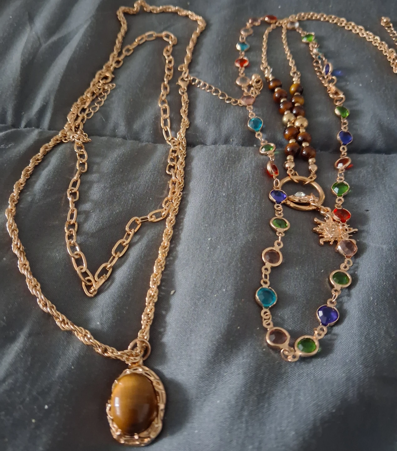 Two Gold-Tone Fashion Necklaces
