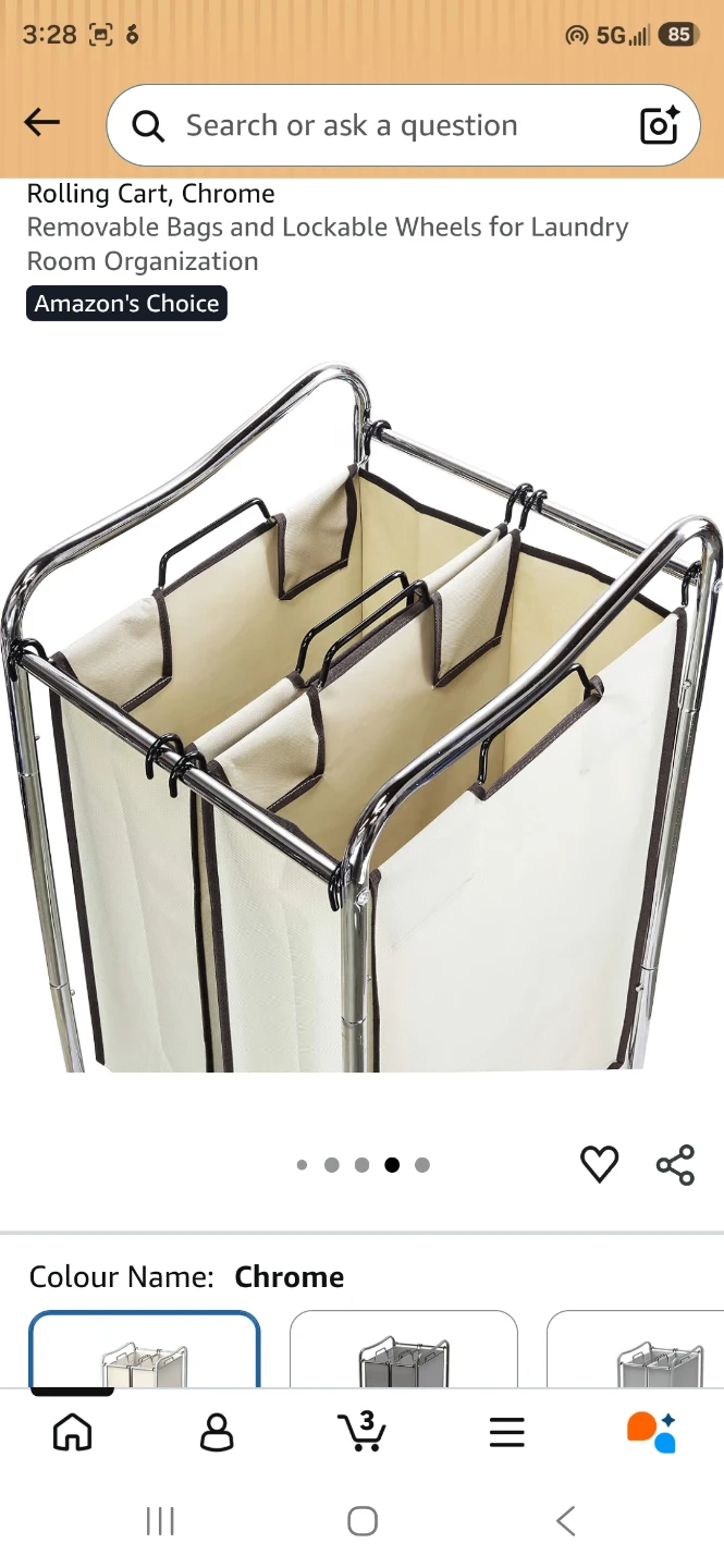 Simple Houseware 2-Bag Heavy Duty Laundry Sorter - photo 2