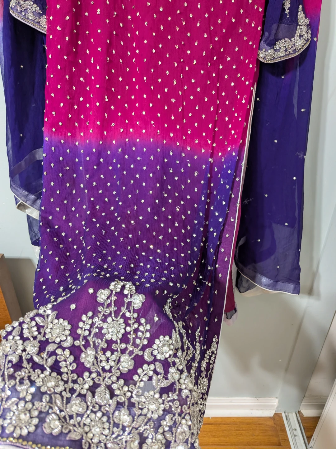 wedding wear 3 pc  chest 20 with chooridar pajama just $50 - photo 4