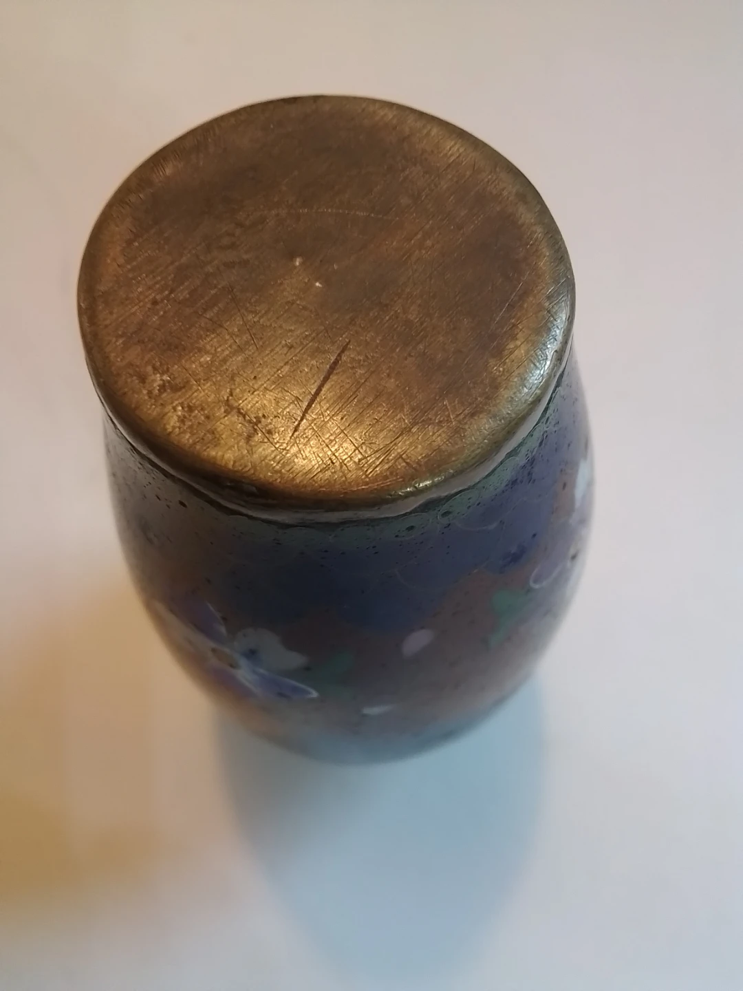 Antique Japanese Meiji Cloisonné 3.5" Miniature Vase - photo 4