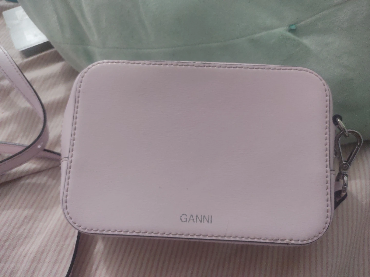 Ganni Light Pink Camera Bag