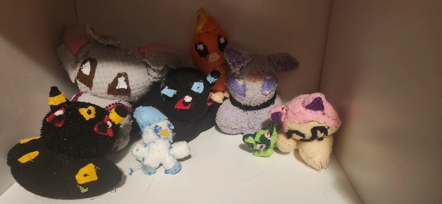 Handmade pokemon plushies