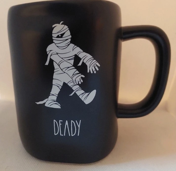 Rae Dunn "Deady" Mummy Halloween Mug
