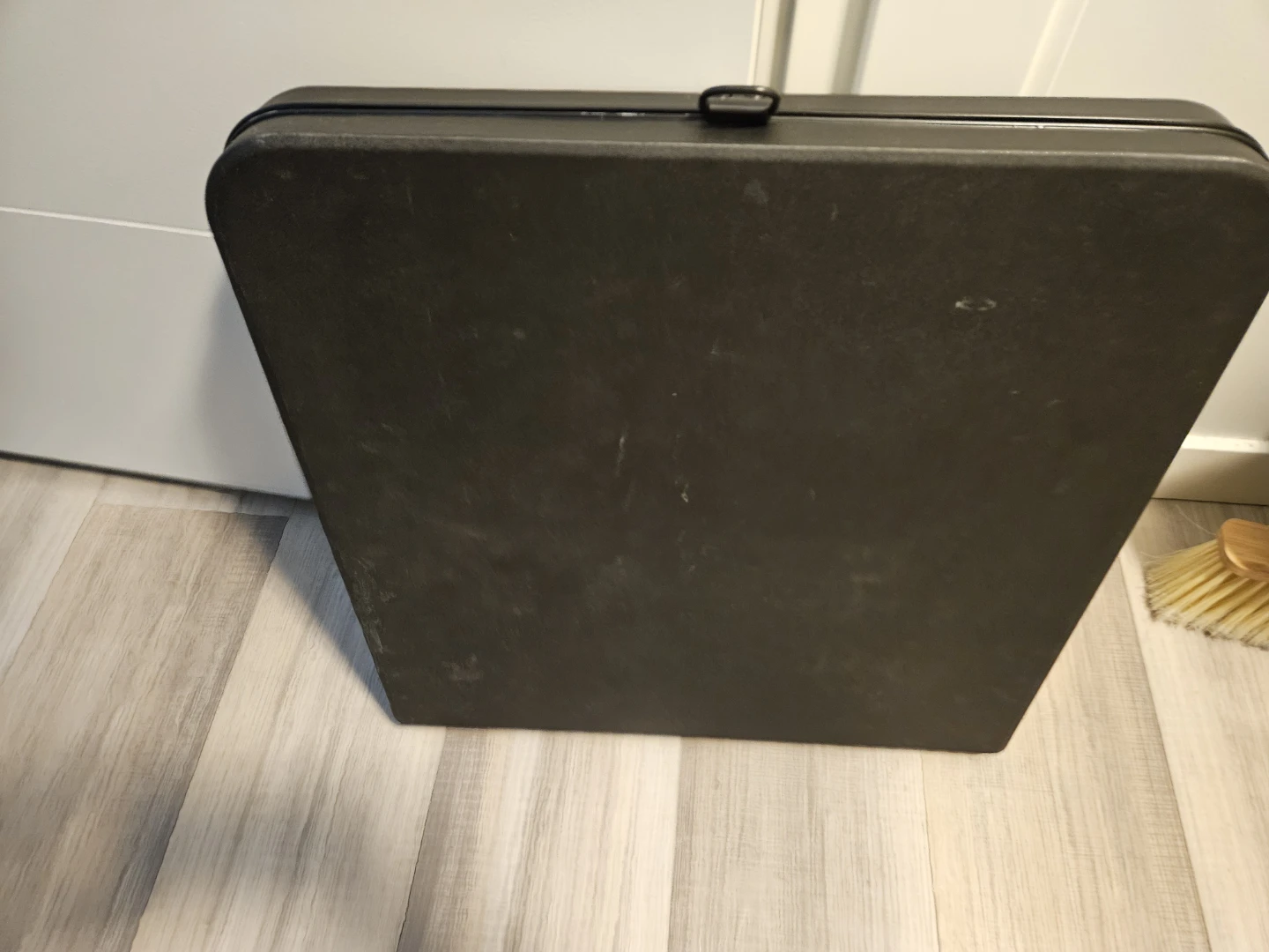 Black foldable utility table - photo 3