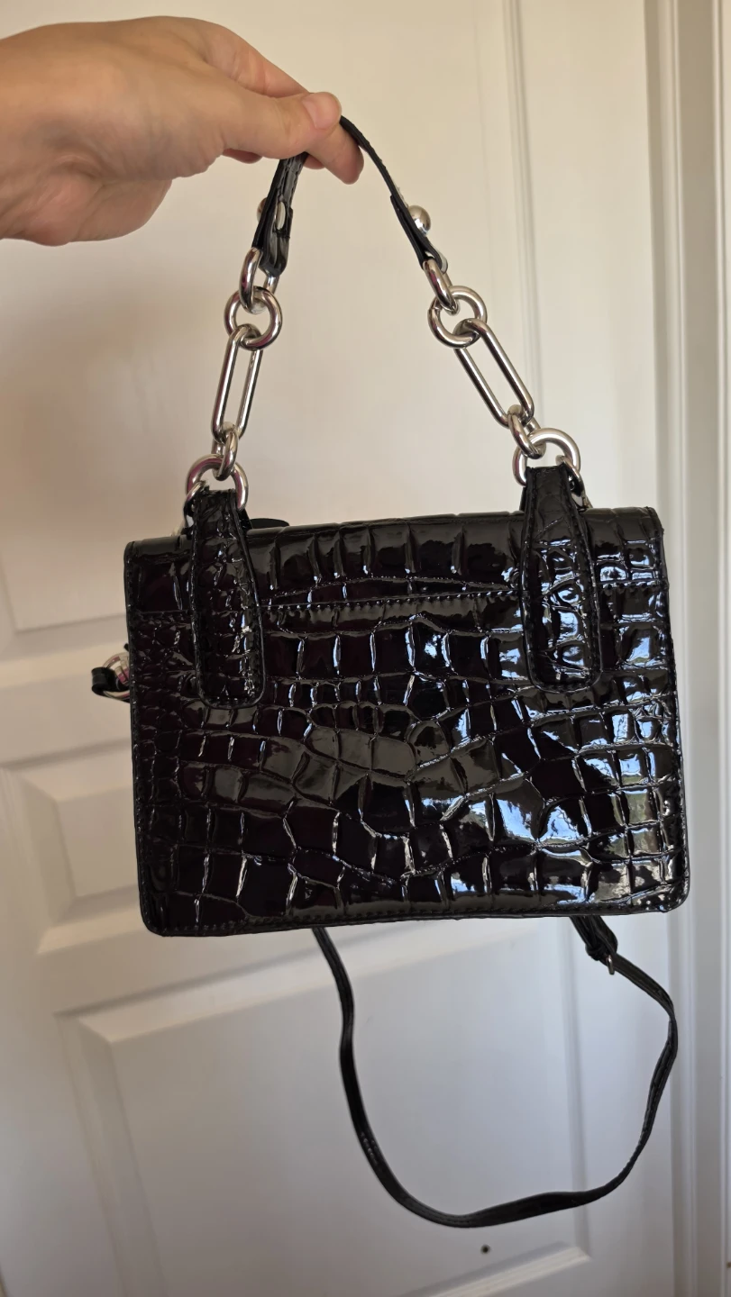 Guess RetroCroc Black Heart Bag - Y2K Vintage - photo 3