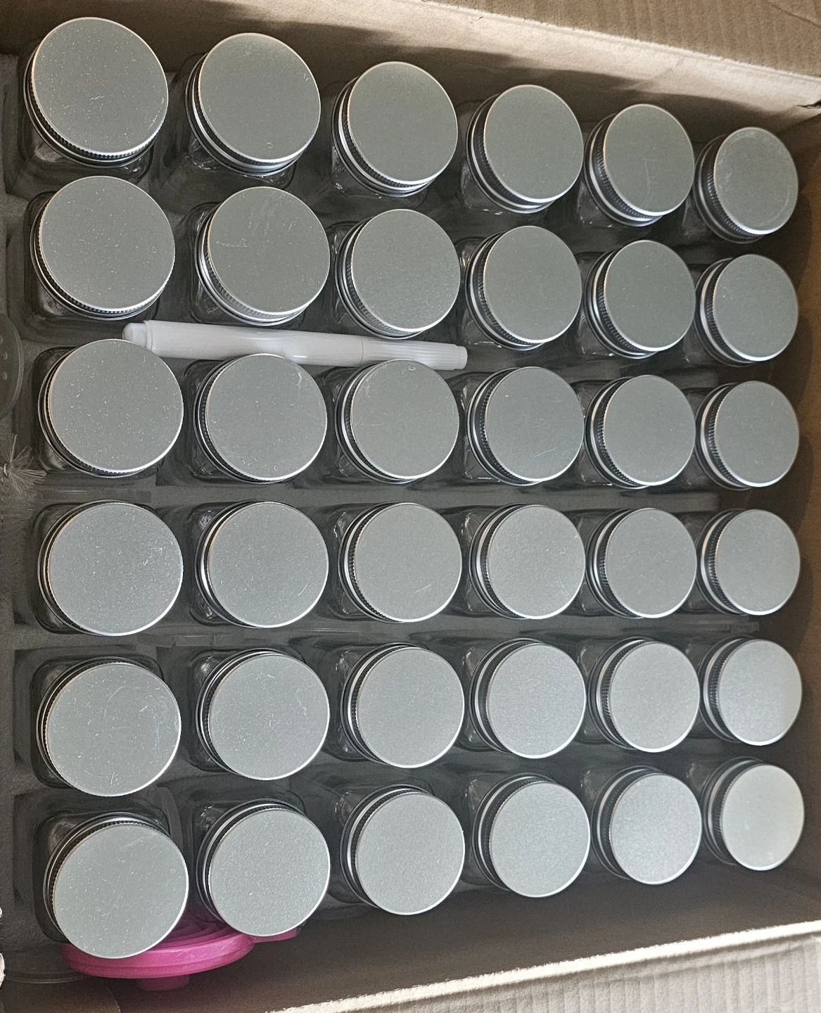 Glass Spice Jars Set