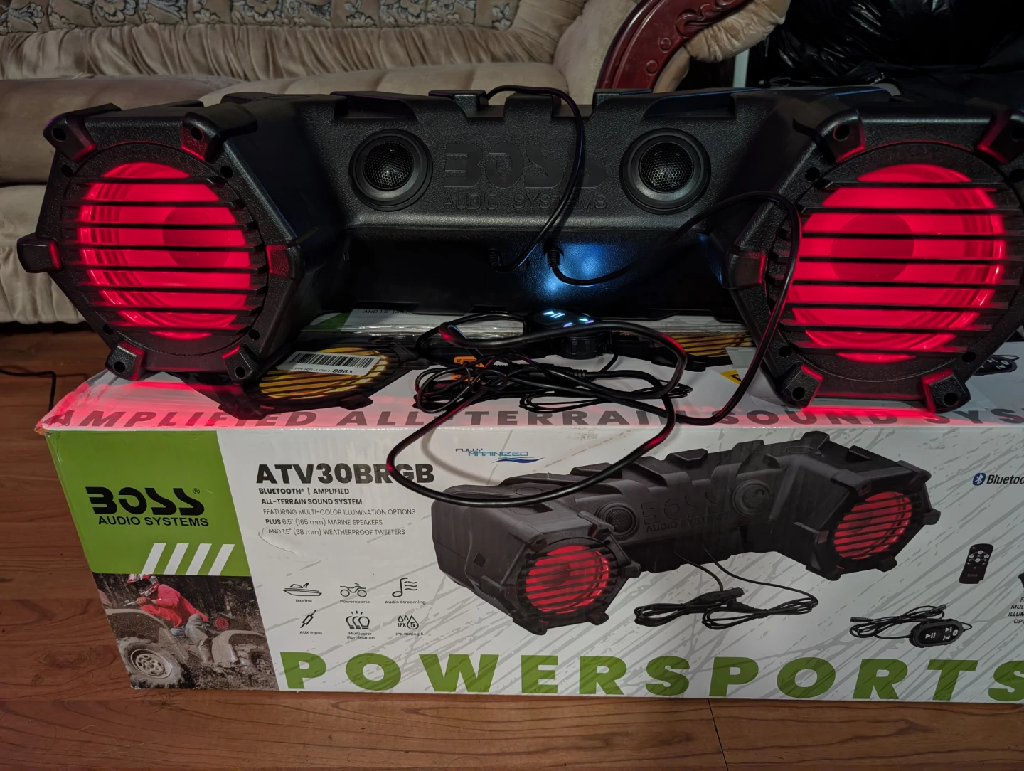 BOSS ATV30BRGB 6.5" Bluetooth ATV/UTV Sound System – RGB - photo 2