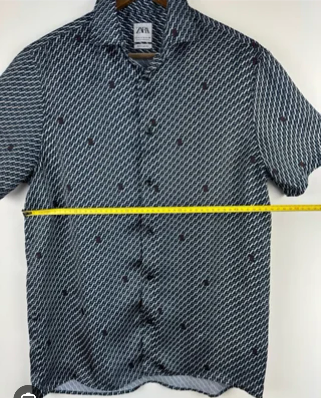 Zara silky XL Men's Short Sleeve Button Up Shirt regular fit - photo 5
