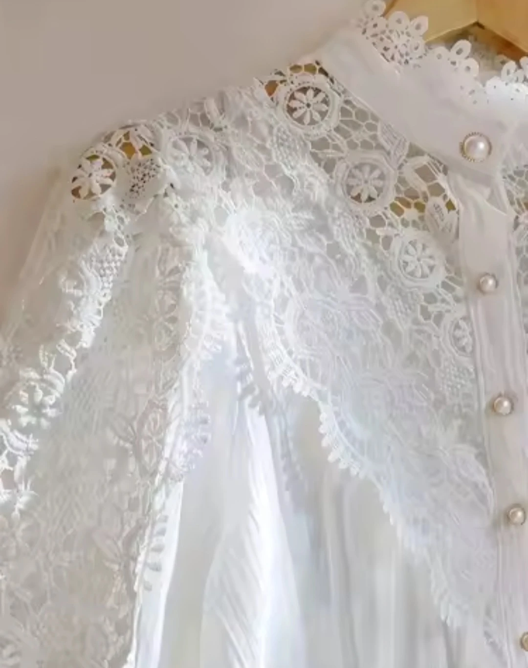 Brand New White Lace Blouse - photo 2
