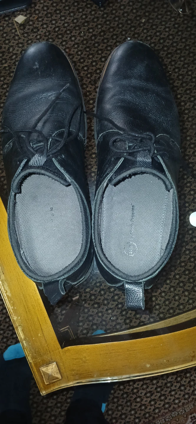 Black Leather Oxford Shoes - photo 2