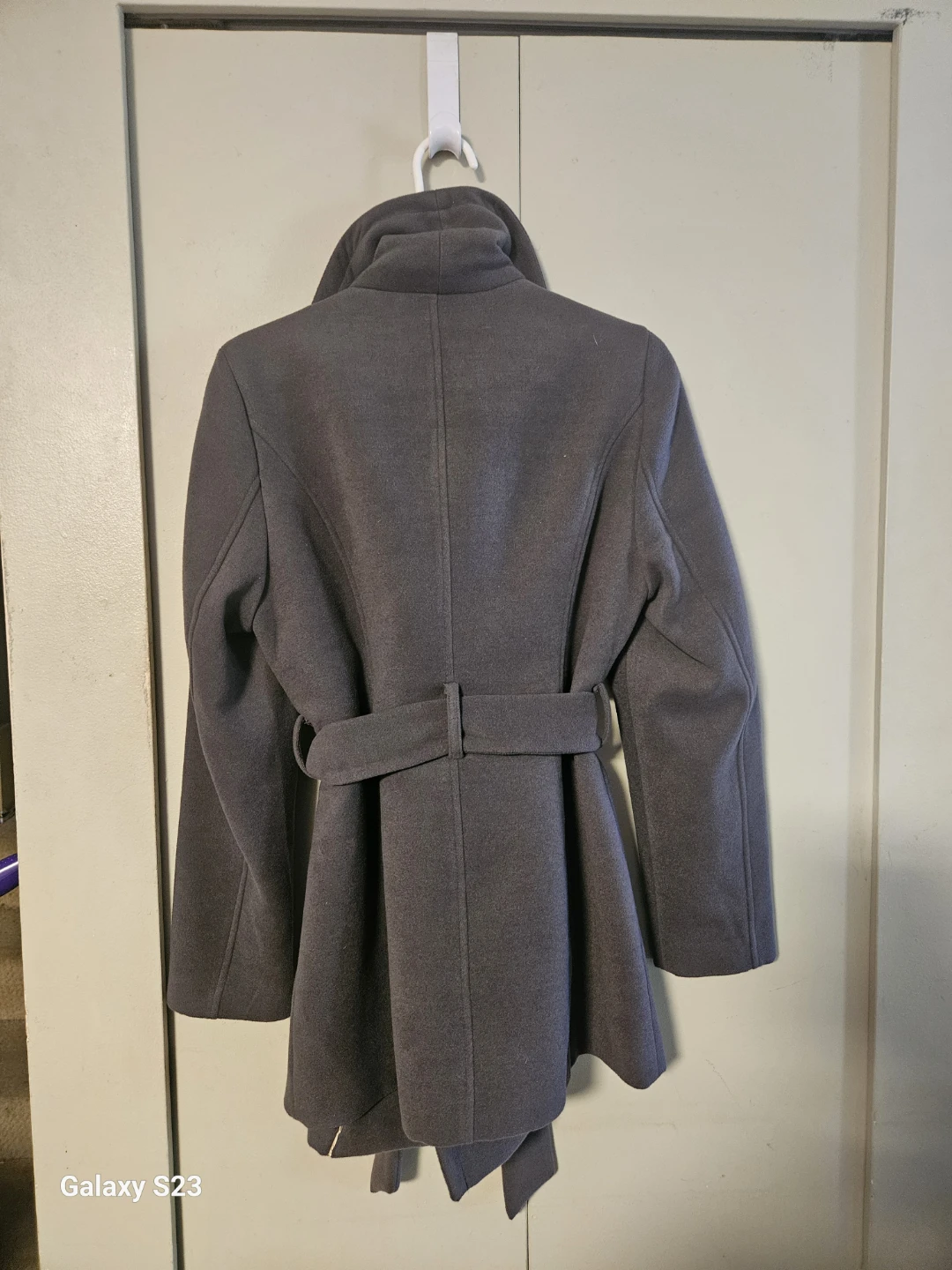 RW&Co. Grey Belted Wool-Blend Coat - photo 3