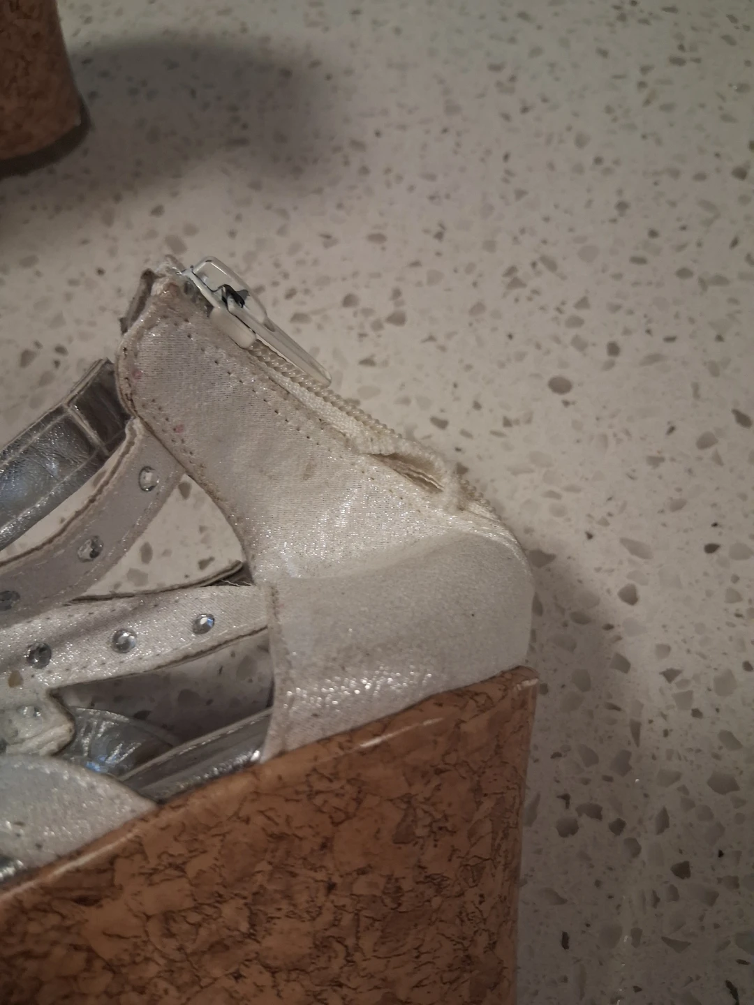 Silver wedge sandals - photo 3