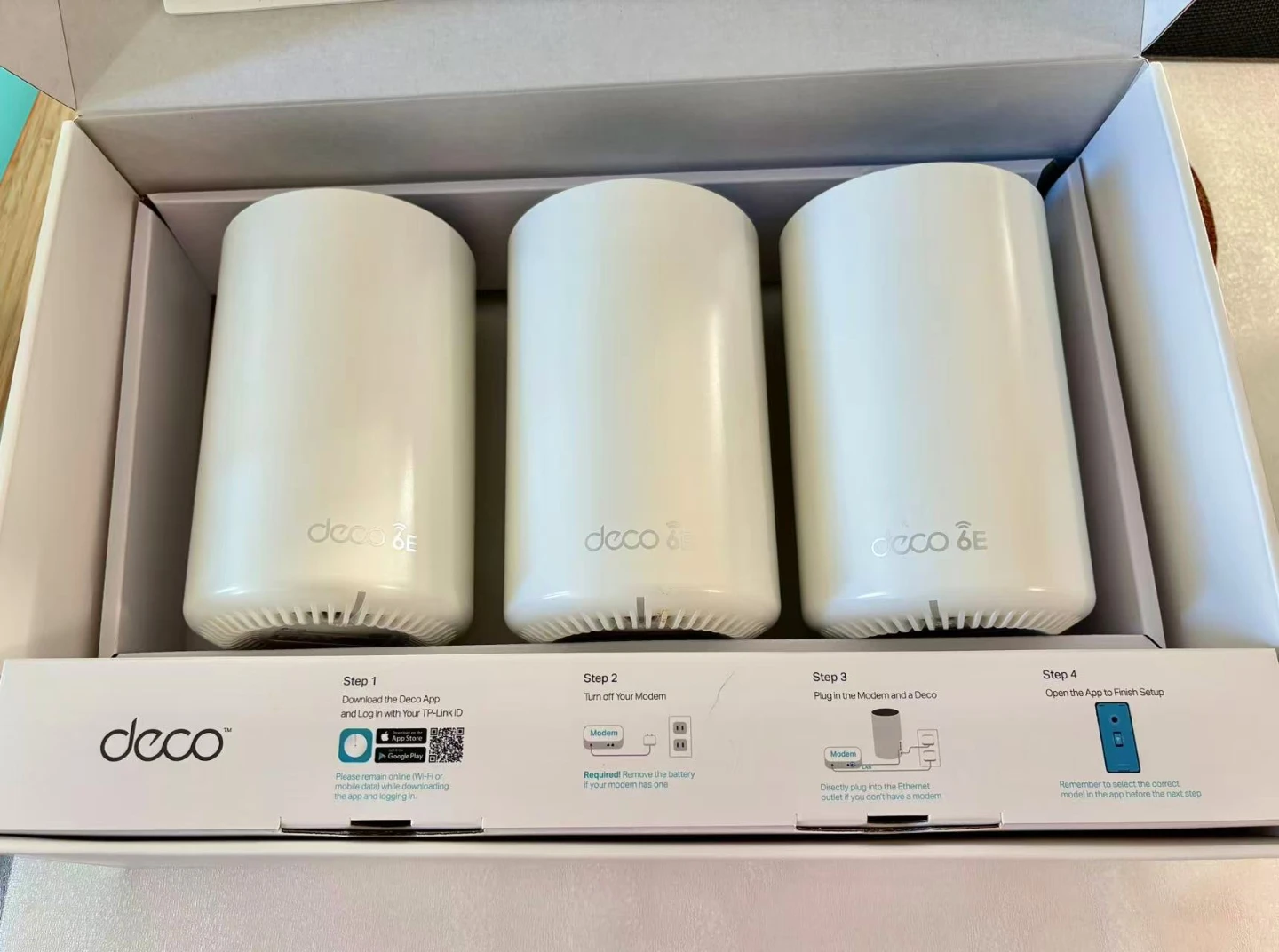 TP-Link Deco XE75 AXE5400 Mesh Wi-Fi 6E Routers (3-pack) - photo 2