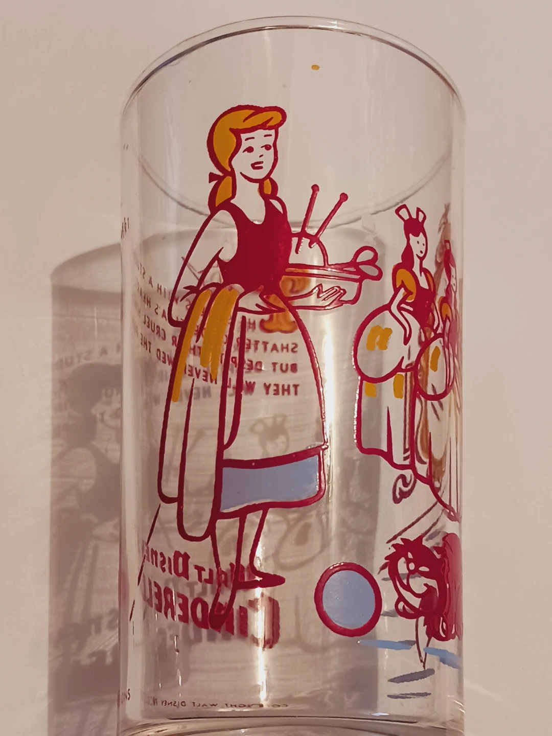 Collectible Vintage Walt Disney Cinderella Glass