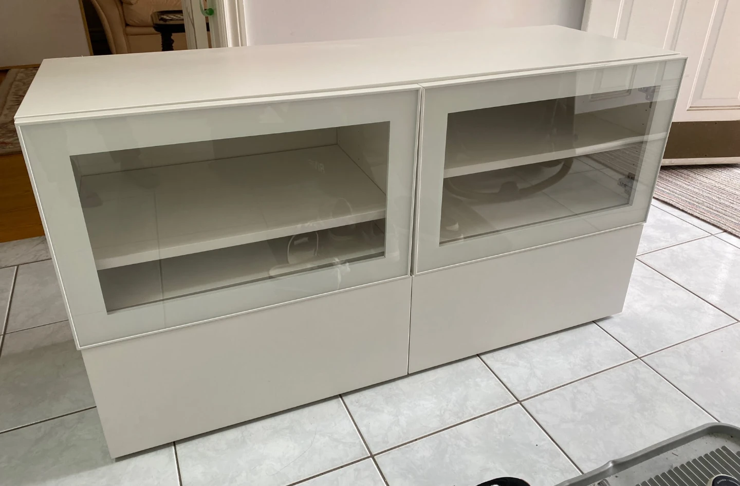 IKEA BESTA White Storage/TV Stand