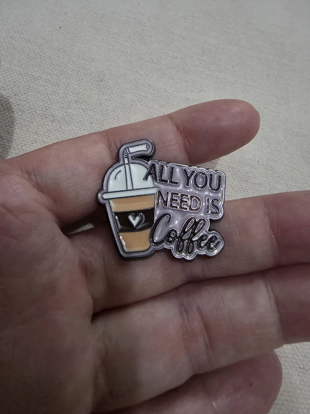 All You Need Is Coffee Enamel Pin 🏈