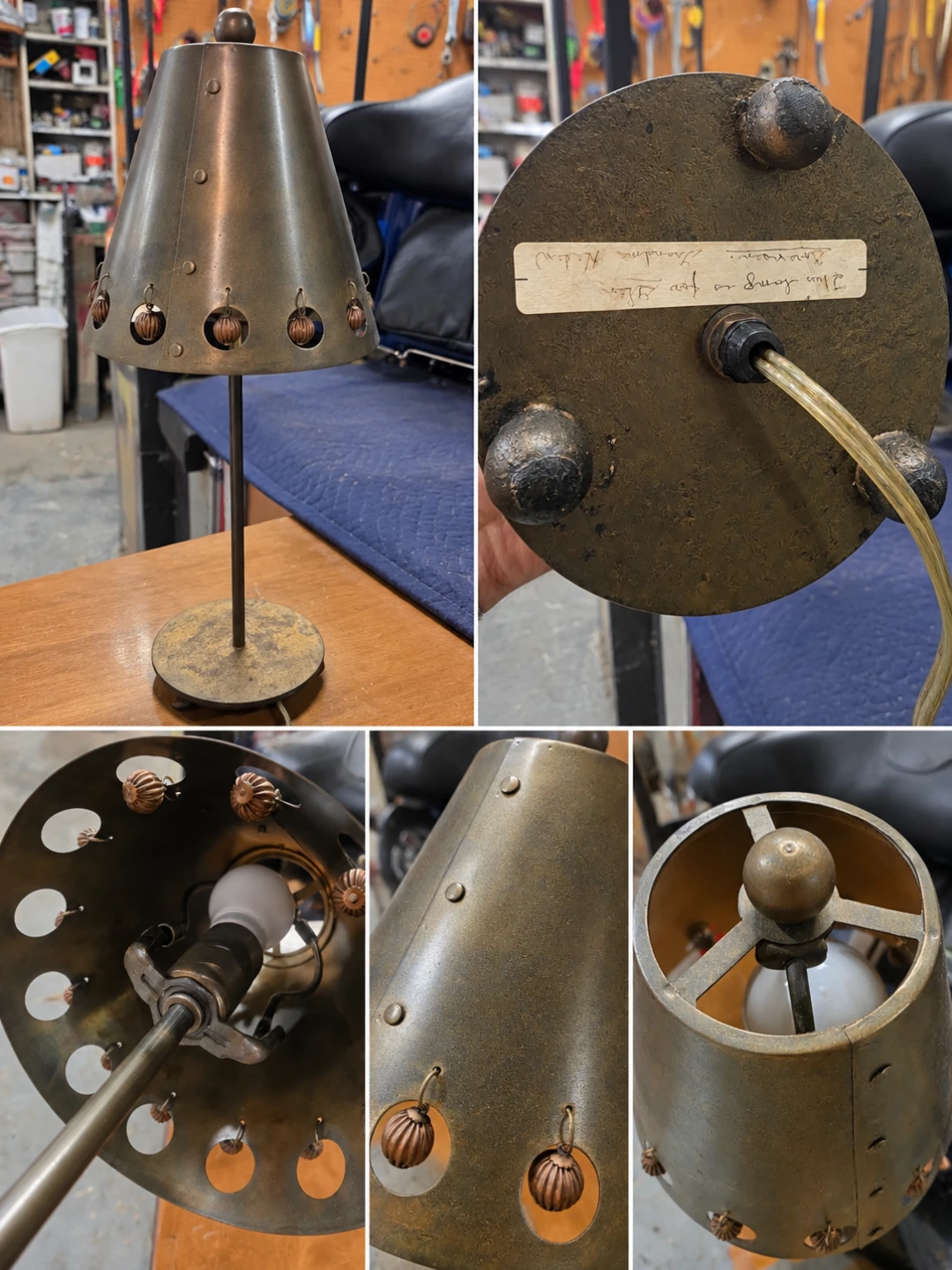 Vintage Metal Table Lamp