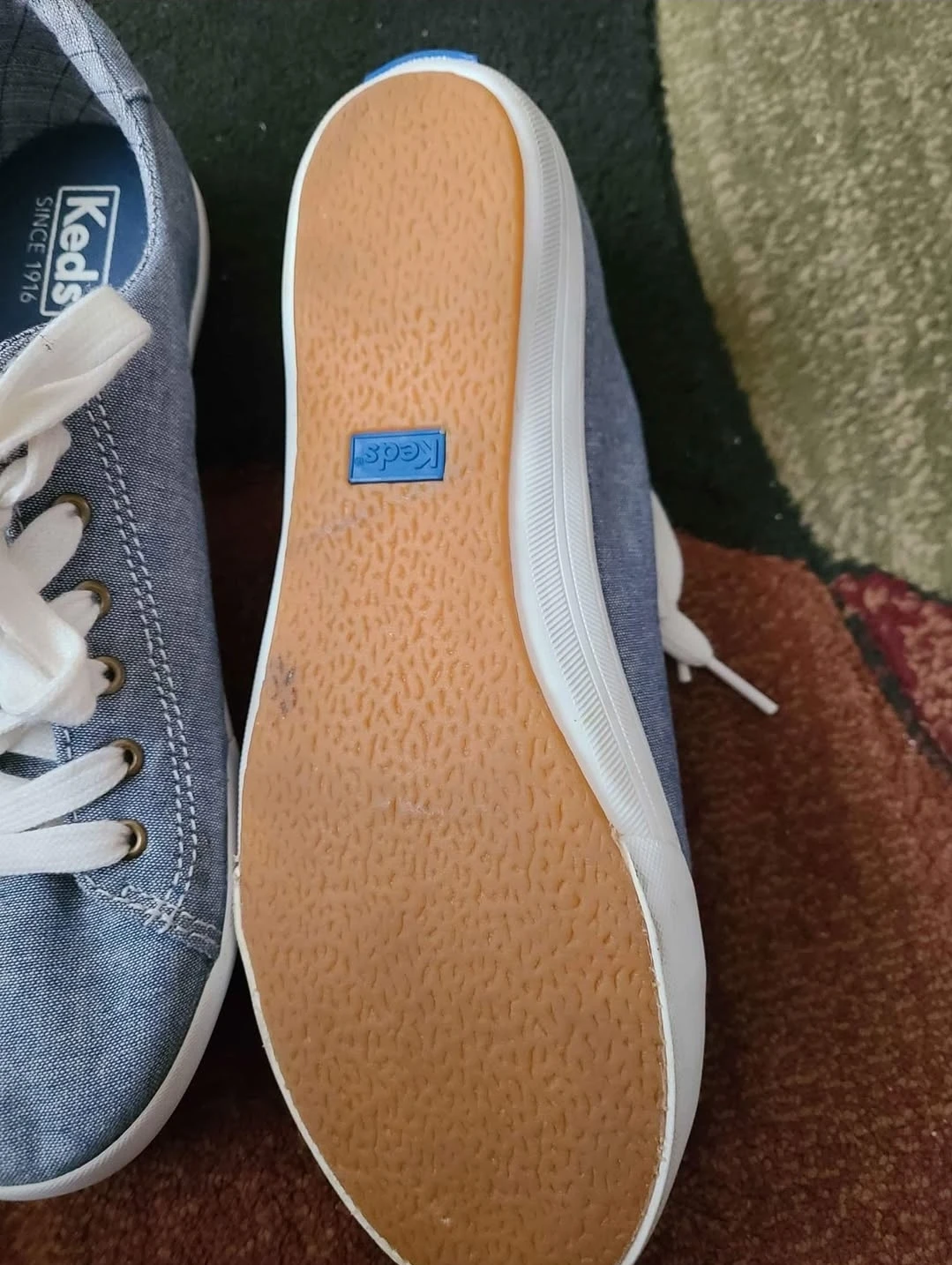 Keds Blue Canvas Sneakers size 7 new - photo 2