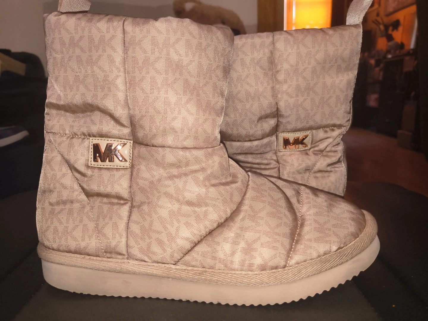 Michael Kors MK Logo Puffer Boots