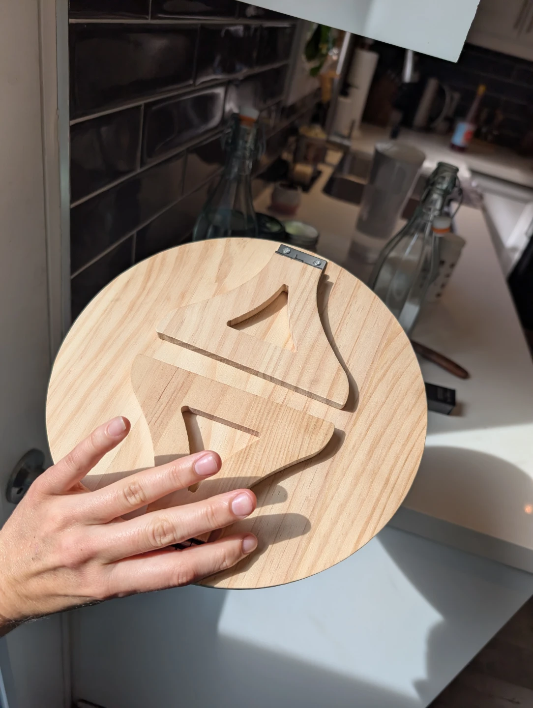 Wooden Armrest Clip-On Table - photo 5