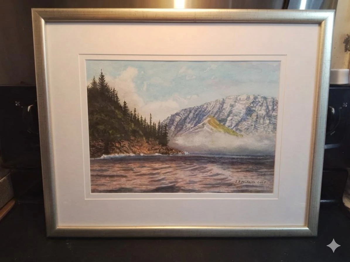 Original Canadian Landscape Watercolor by Dr. J.B. McIlraith