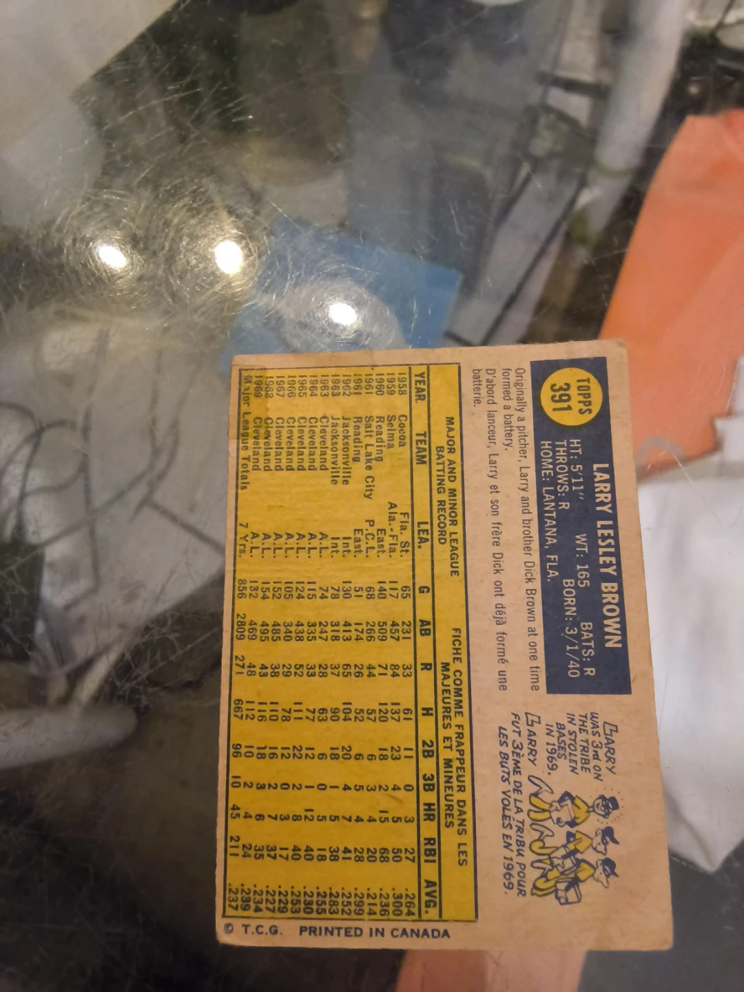 Vintage 1970 Topps Larry Brown Baseball Card - photo 2