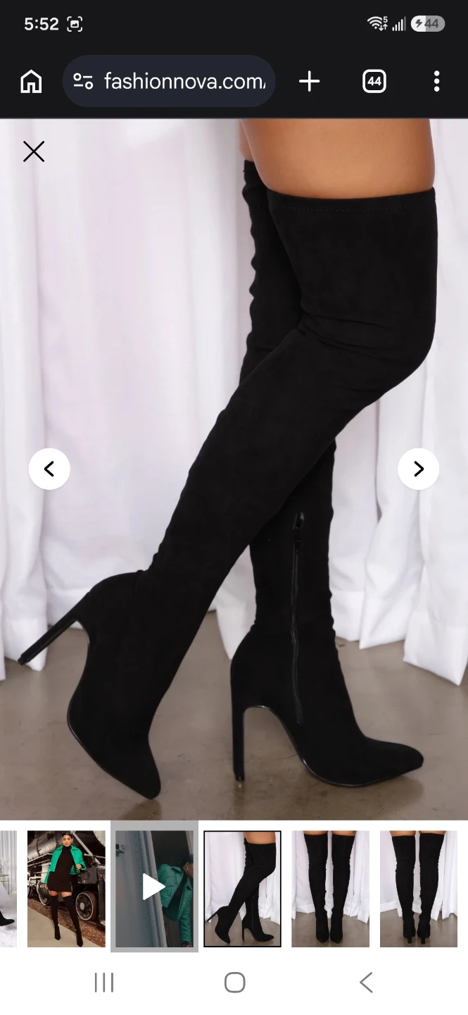 Fashion Nova Black Over-the-Knee Boots - photo 3
