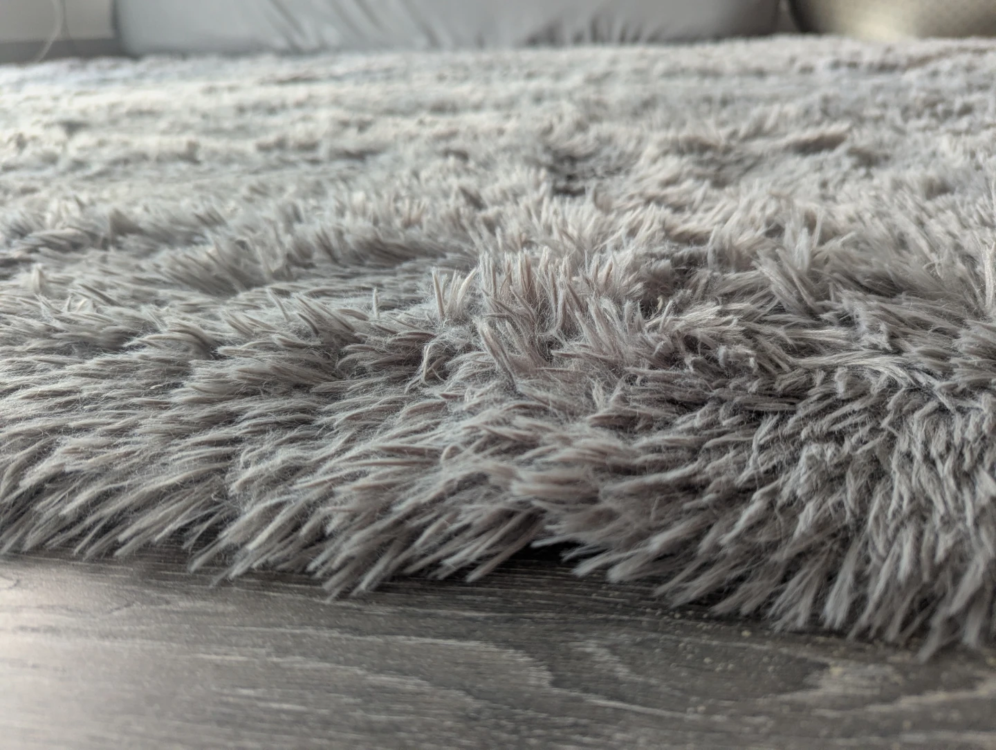 Soft Grey Shag Area Rug - photo 4