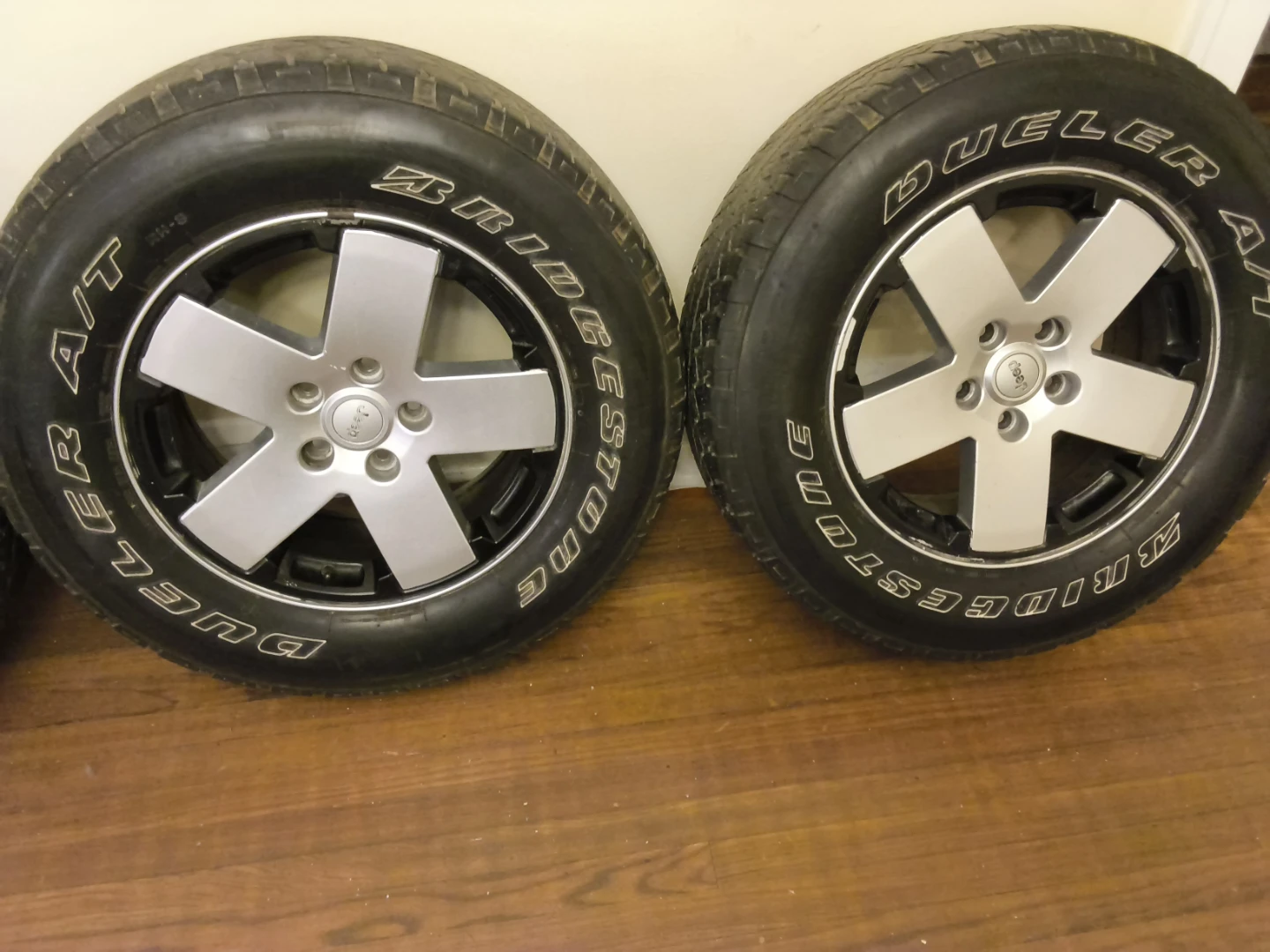 Set of 4 Jeep Wheels with Bridgestone Tires - photo 2