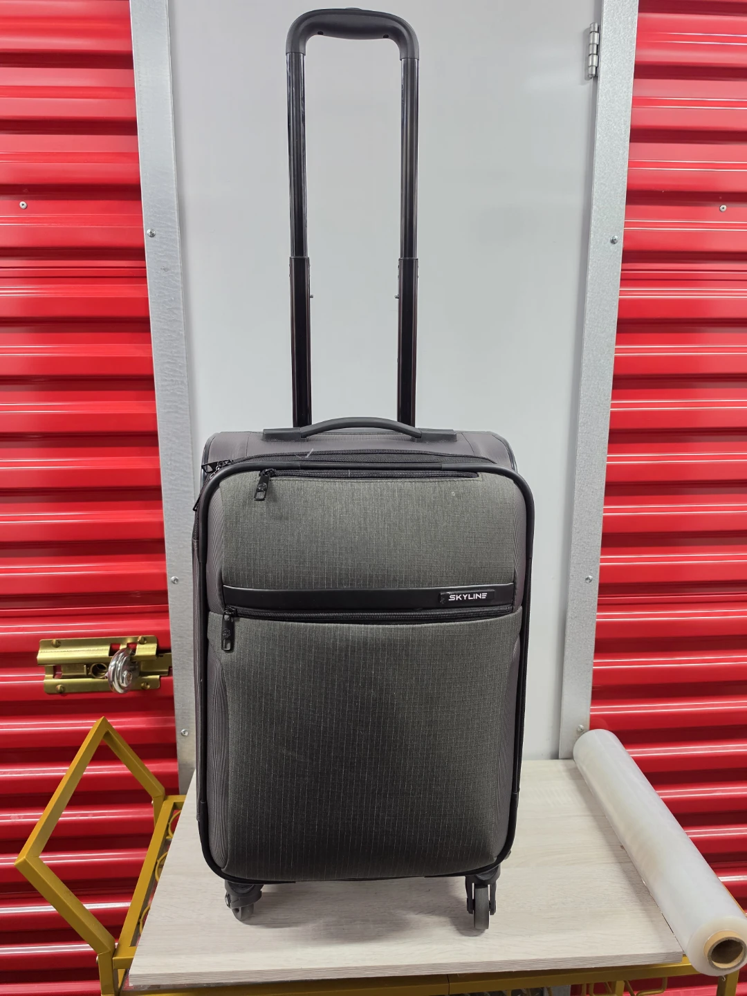 Skyline Gray Rolling Carry-On Luggage