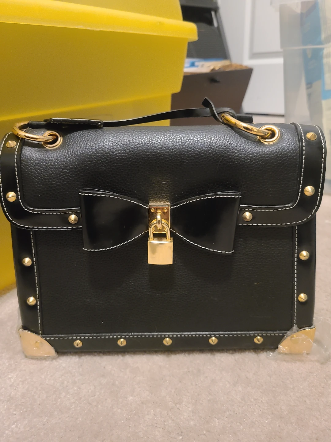Black Bow Detail Satchel