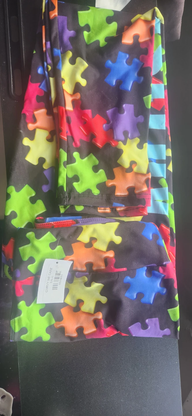 Womans Autism Print Leggings - photo 2