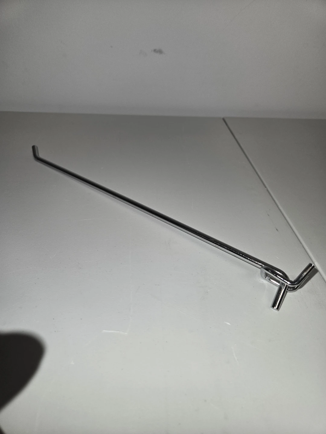 Chrome Pegboard Display Hook - photo 2