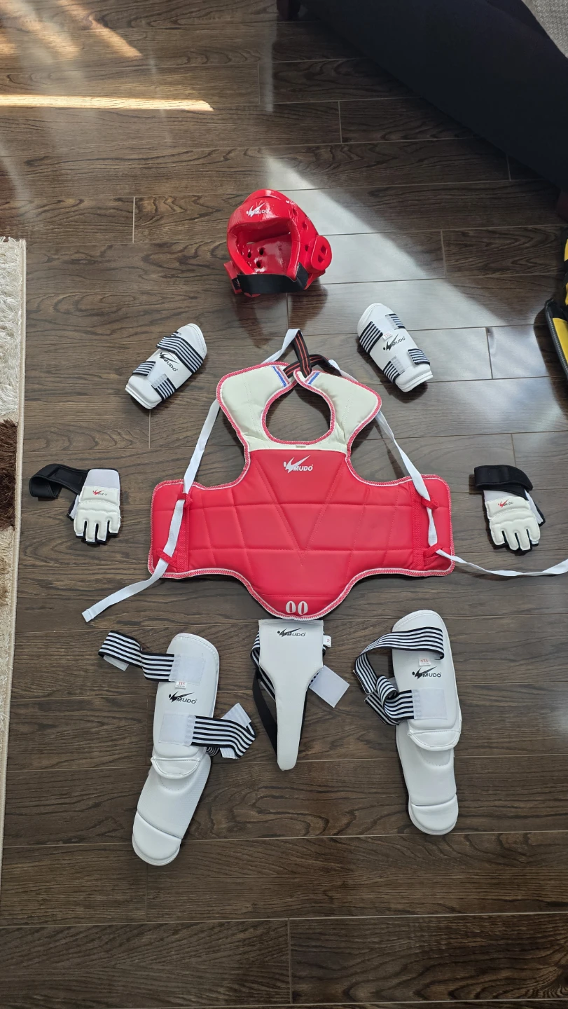 Taekwondo Karate Sparring Gear Set + training bag