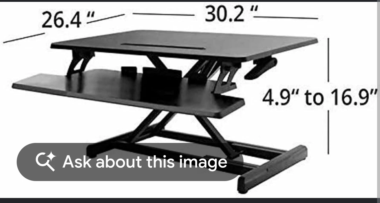 Desk riser converter