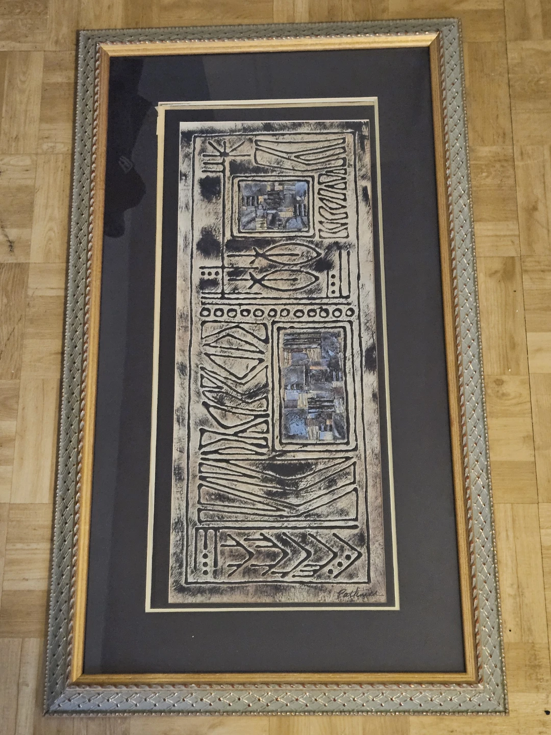 2 Framed Abstract Wall Art - photo 3