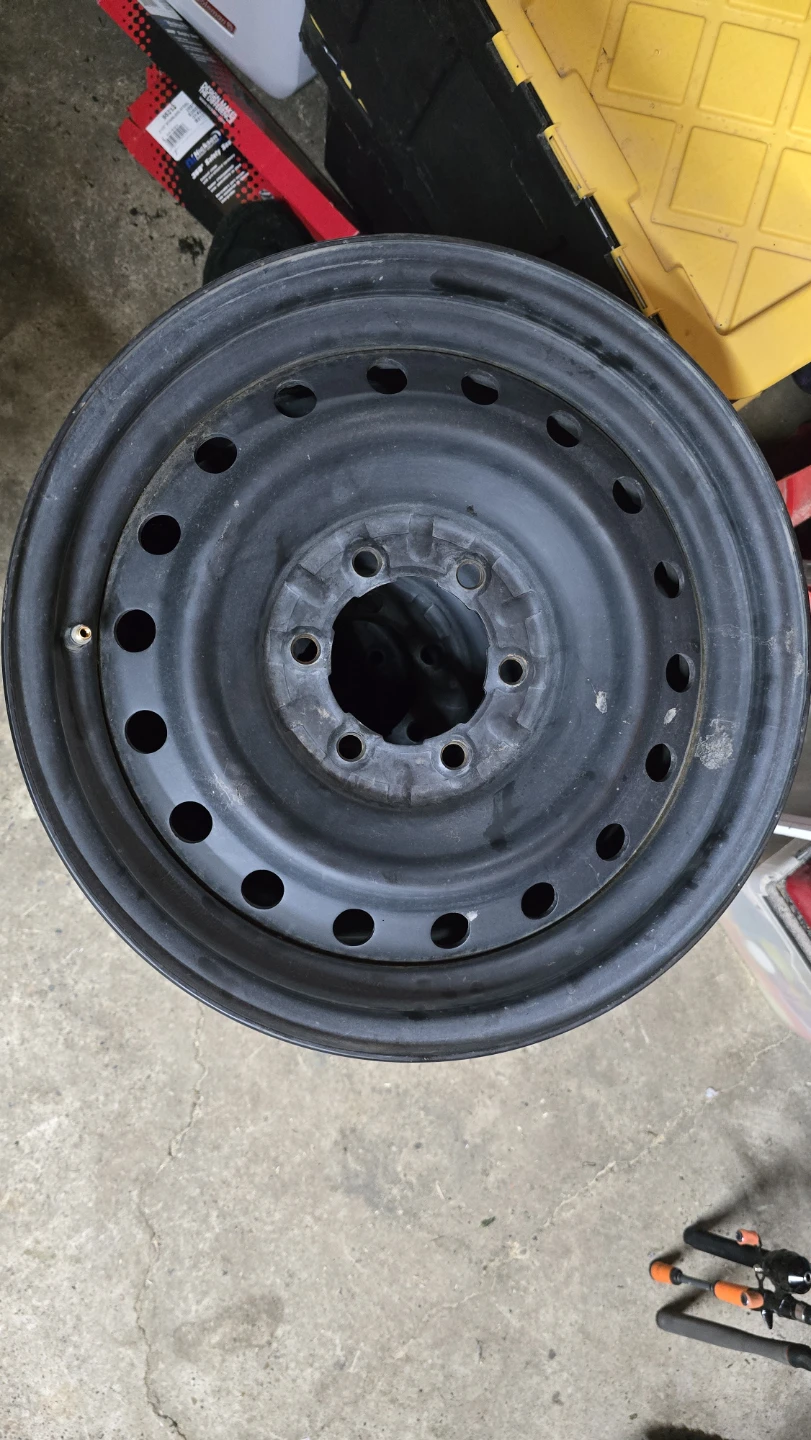 Set of 4 Steel Wheels 17 in. 6 bolt pattern. - photo 2
