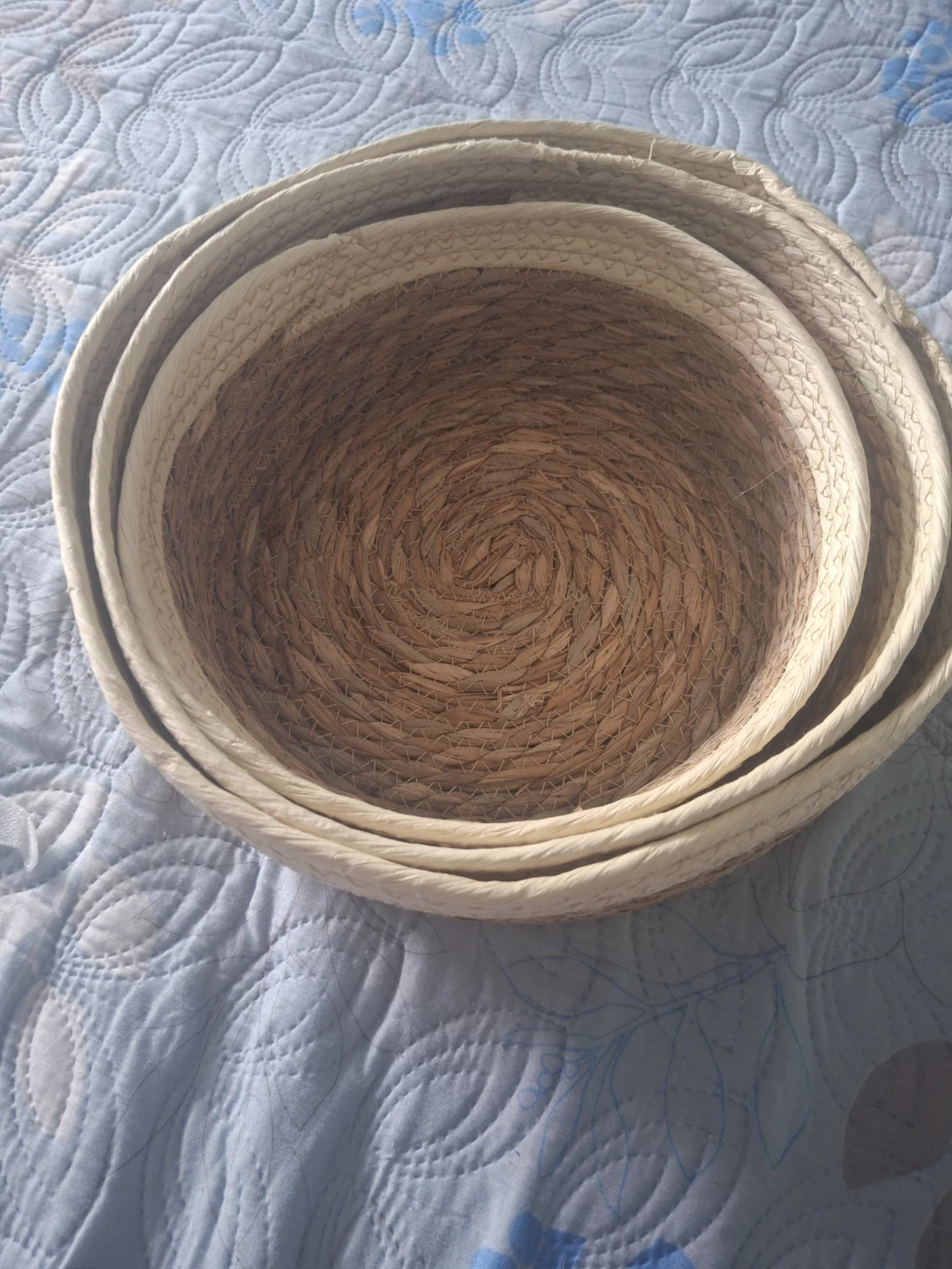Set of 3 Woven Storage Baskets 🏈 - photo 5