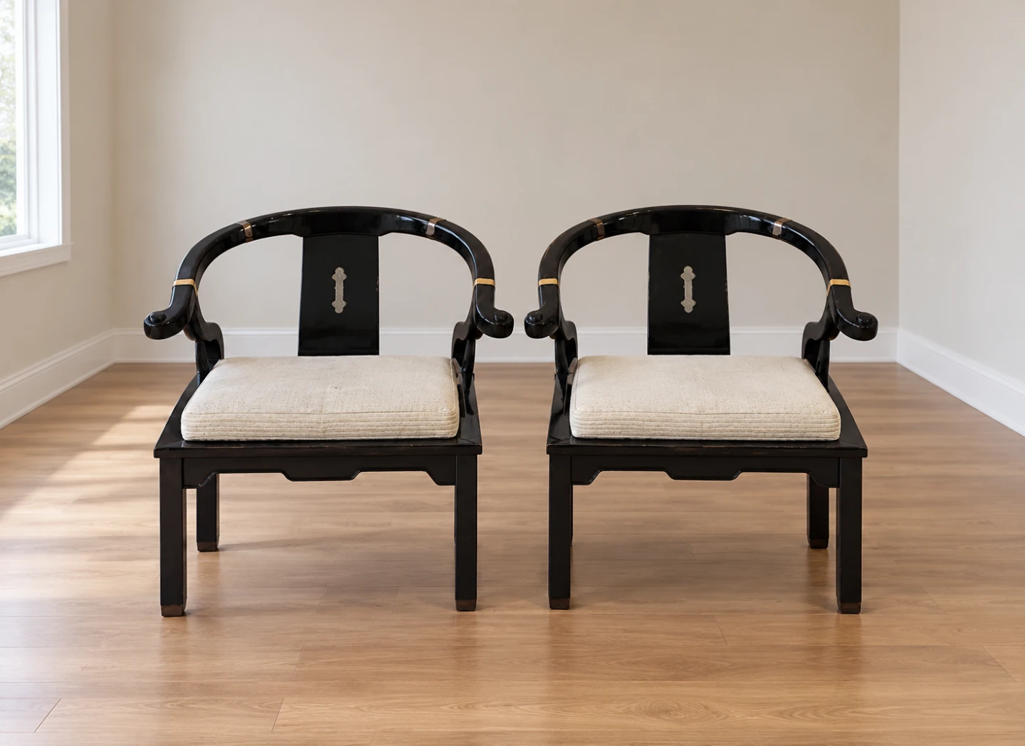 Pallavisini Italian Horseshoe Ming Style Chairs