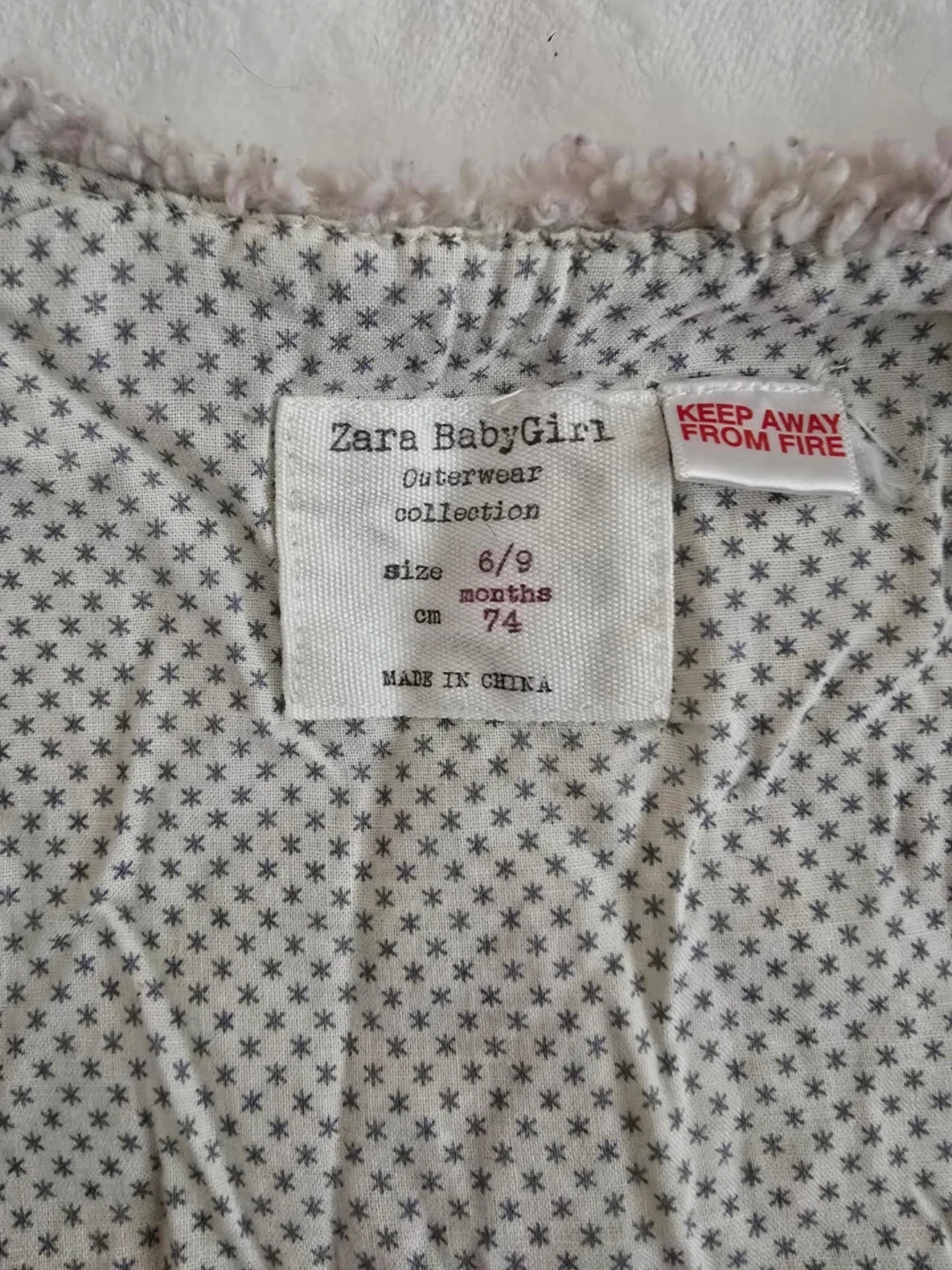 Zara BabyGirl Faux Fur Vest 6-9 Months - photo 2