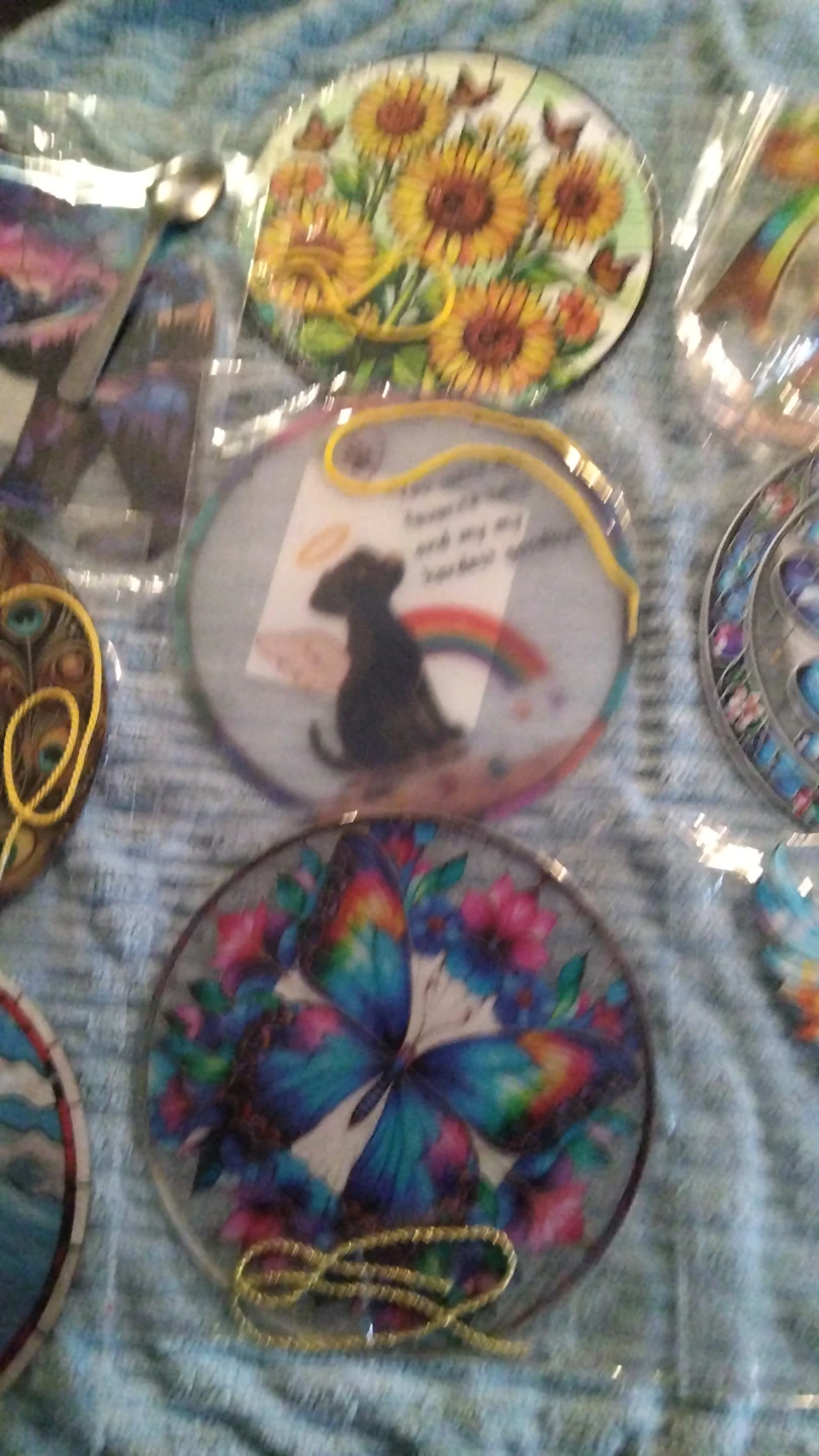 Assorted Stained Glass Style Decorative Suncatchers