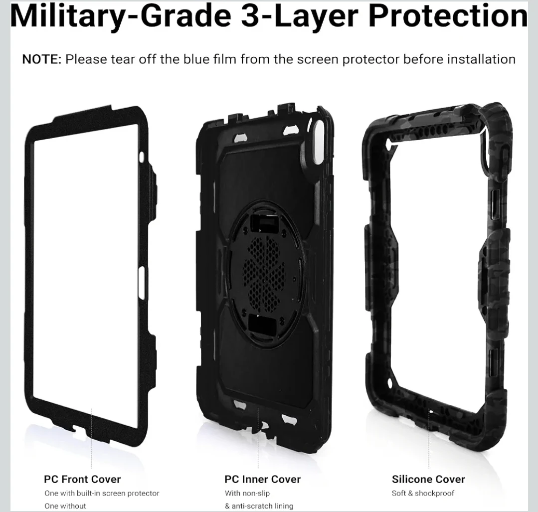 Shockproof Rugged Case for iPad 11th Gen/10th Gen - photo 5